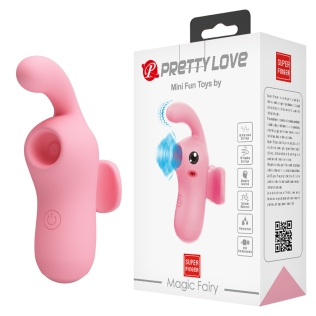 Стимулятор для клитора на палец розовый Lybaile Pretty Love Magic Fairy