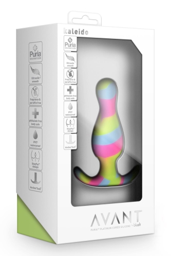 Анальная пробка разноцветная Blush Avant kaleido - 2