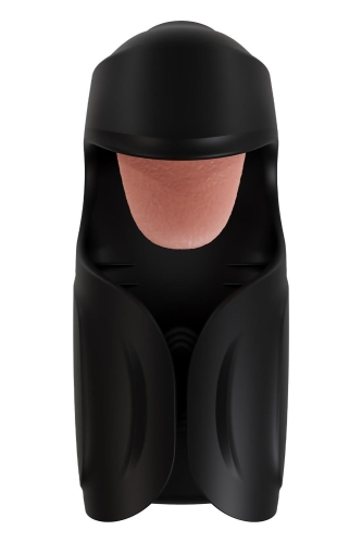 Мастурбатор із язичком та з вібрацією для чоловіків чорний Blush M for Men - 2