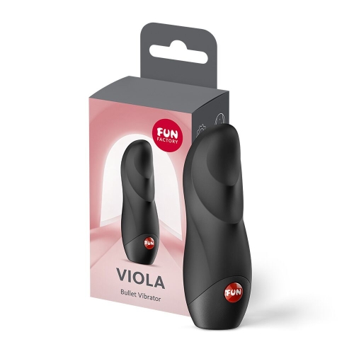 Міні вібратор для клітора чорний Fun Factory Viola Black - 6