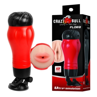 Мастурбатор ротик з вібрацією CRAZY Bull-Flora