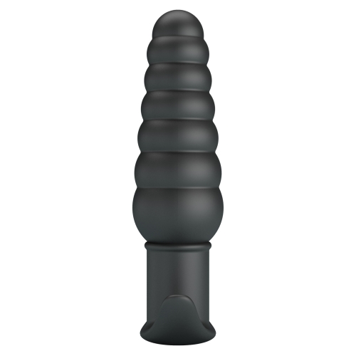 Анальний вібратор чорний Lybaile Pretty Love Aeolis Vibrating Anal Plug - 4