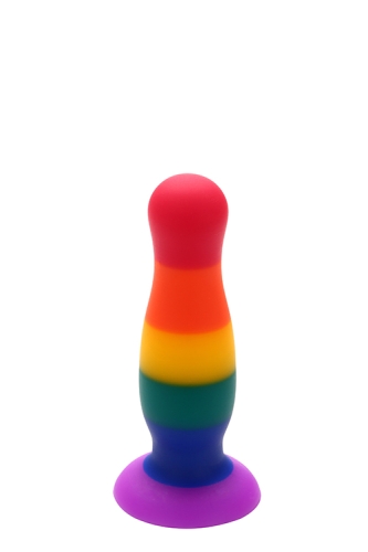 Райдужна анальна пробка COLOURFUL LOVE PLUG - 3