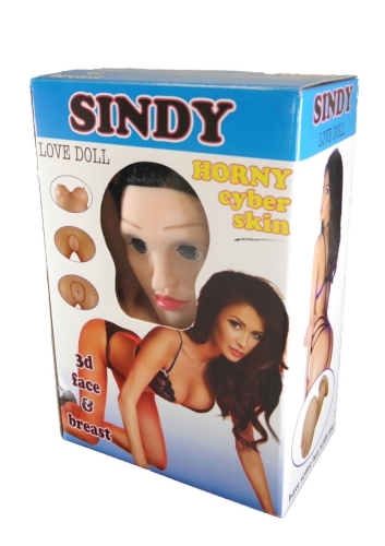 Гумова лялька для сексу світлошкіра брюнетка Love Dols SINDY-3D - 1