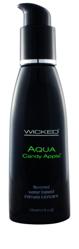 Оральний лубрикант на водній основі зі смаком яблука Wicked Sensual Care Аqua 120 мл - 1