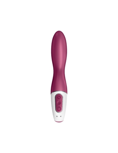 Смарт вибратор силиконовый для стимуляции точки G бордовый Satisfyer Heated Thrill - 3