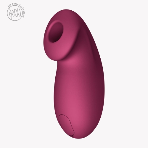 Вакуумний стимулятор для клітора бордовий Fun Factory Desire Wine Red 11 режимів роботи - 4