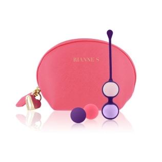 Набор вагинальных шариков Rianne S Pussy Playballs Coral, вес 15г, 25г, 35г, 55г