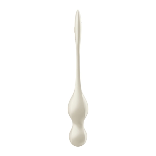 Вагинальные шарики с вибрацией и смарт управлением белого цвета Satisfyer Love Birds 1 - 2