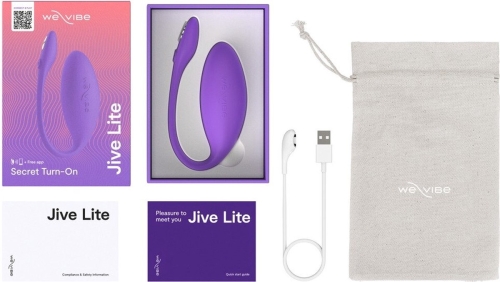 Смарт віброяйце силіконове фіолетового кольору We-Vibe Jive Lite - 13