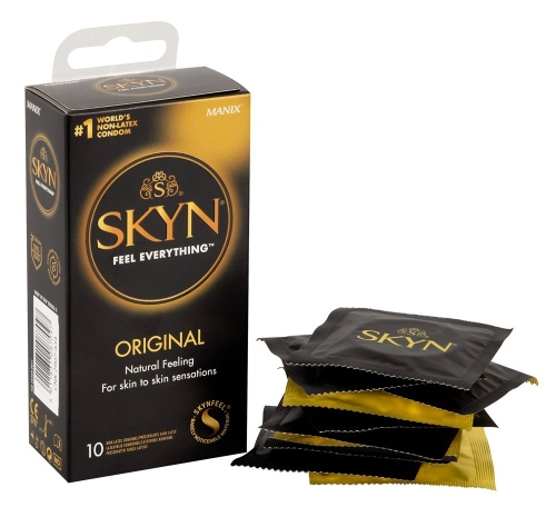 Презервативы безлатексные из полиизопрена прозрачного цвета SKYN Original 10 штук - 2