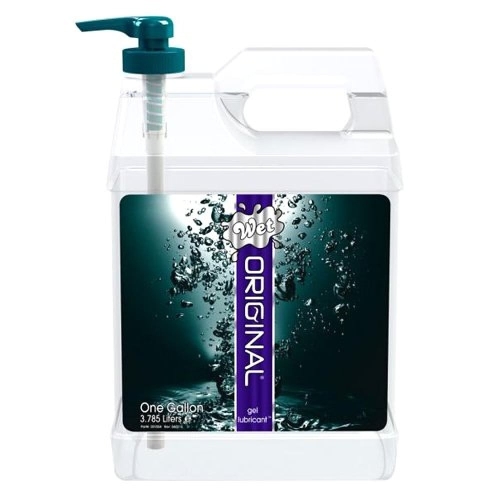 Лубрикант с дозатором универсальный на водной основе WET Original One Gallon 3785 мл - 2