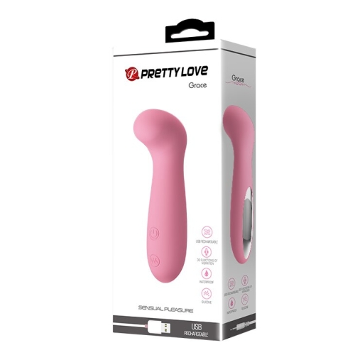 Мини-вибратор для точки G розовый Pretty Love Grace - 10