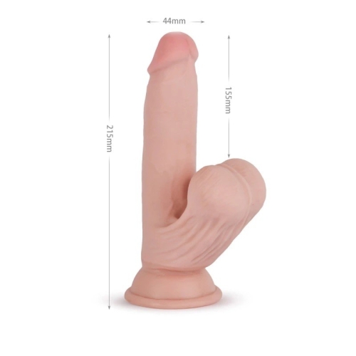 Фаллоимитатор реалистичный на присоске телесного цвета Vscnovelty Knight Cock 3D Triple Density - 2