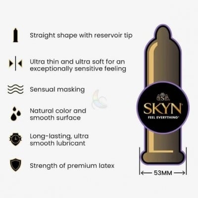 Презервативы премиум класса ультратонкие безлатексные SKYN Elite 5 штук - 2