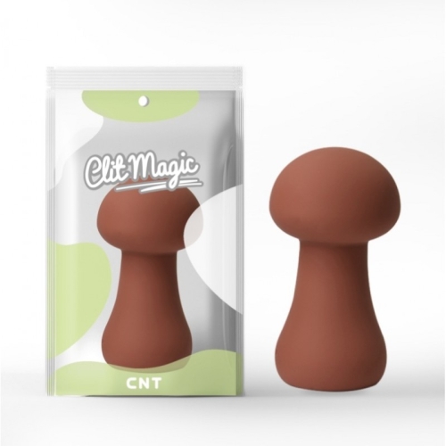 Кліторальний стимулятор 3D Design Mushroom Maroon коричневого кольору - 1