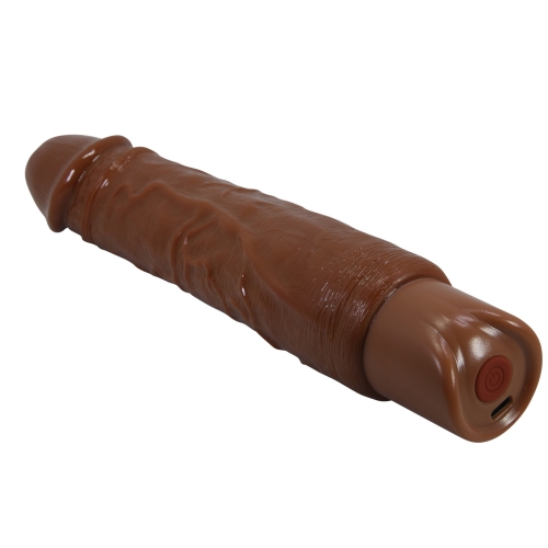 Вибратор реалистик коричневый Lybaile Pretty Love Rufus Realistic Vibrating Dildo - 7