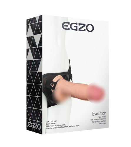 Страпон женский классический EGZO Evolution STR005 - 1