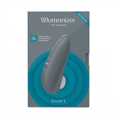 Вакуумный бесконтактный массажер для клитора Серый Womanizer Starlet 3 - 12