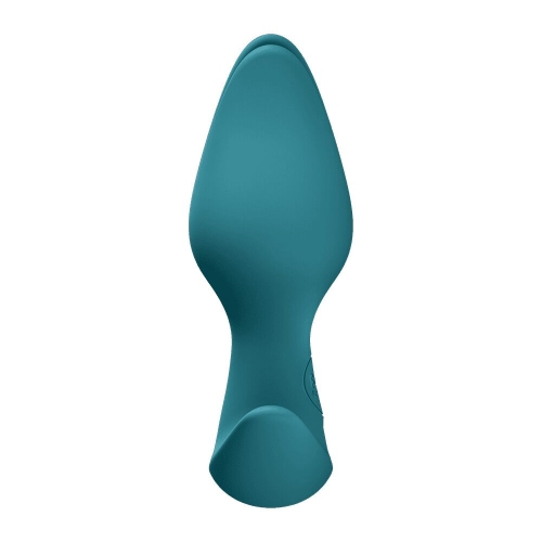 Анальная пробка с тонким ограничителем в виде бутона зеленая Fun Factory BOOTIE FEM - 3