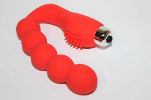 Вібратор для вагінальної і анальної стимуляції SWEET TOYS L 115 мм d 24 мм, Колір Червоний - 2