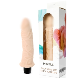 Вибратор реалистик из киберкожи телесного цвета BOSS Cyberskin - DRIZZLE