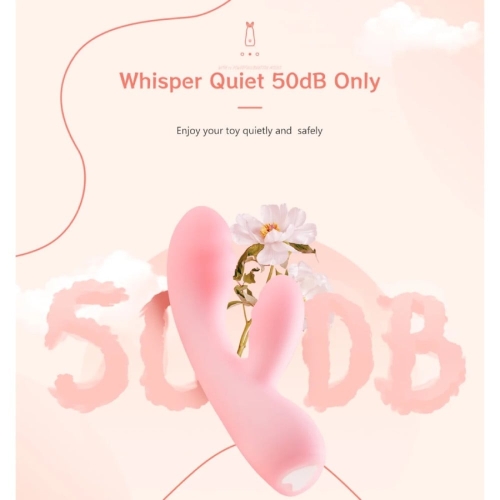 Вібратор подвійний для точки G та з відростком для клітора рожевий BeYourLover Cloud JOY - 3