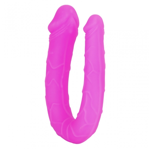 Двухсторонний фаллоимитатор реалистичный розового цвета California Exotic Novelties - 5