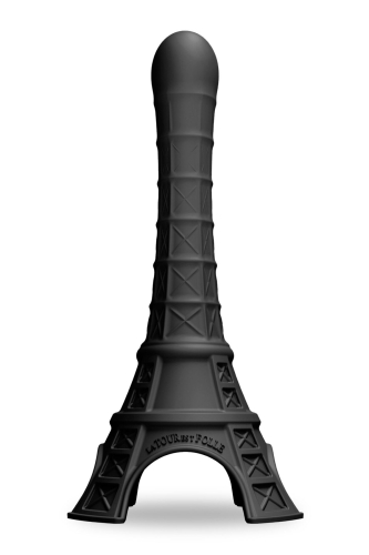 Фалоімітатор у формі Ейфелевої вежі чорного кольору La Tour Est Folle Paris - 1