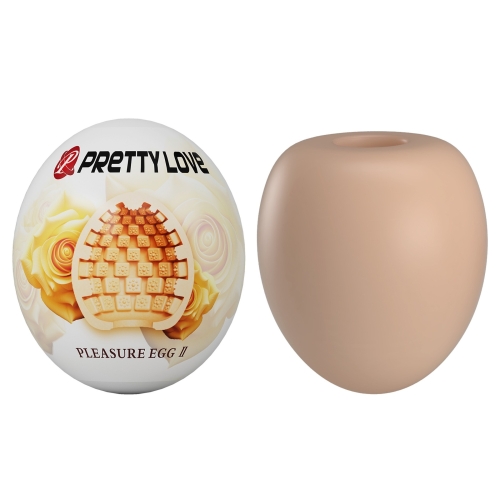Мастурбатор яйце бежевого кольору Lybaile Pretty Love Pleasure Egg II - 3