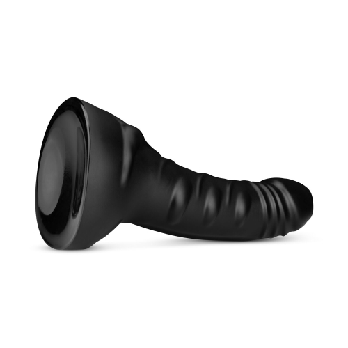 Величезний фалоїмітатор на присосці чорного кольору BUTTR Hawk Curved Anal Dildo - 6