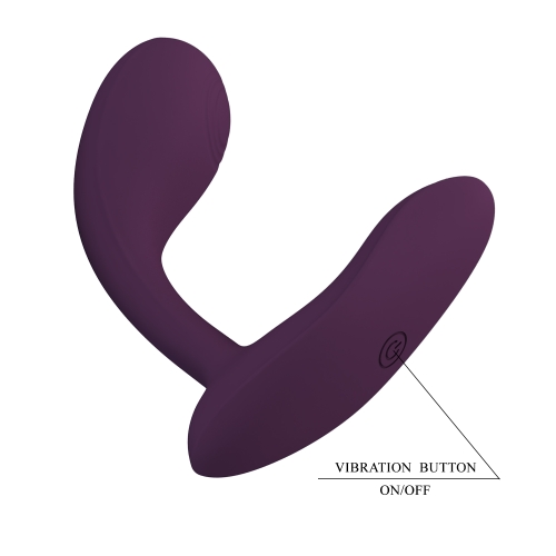 Смарт вібратор для точки G та клітора фіолетового кольору Lybaile Pretty Love G-Spot APP Baird - 6