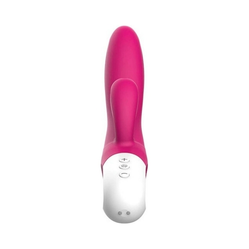 Вібратор-кролик гнучкий рожевий Liebe Bend It Plus Rechargeable Cerise 2 двигуна - 3