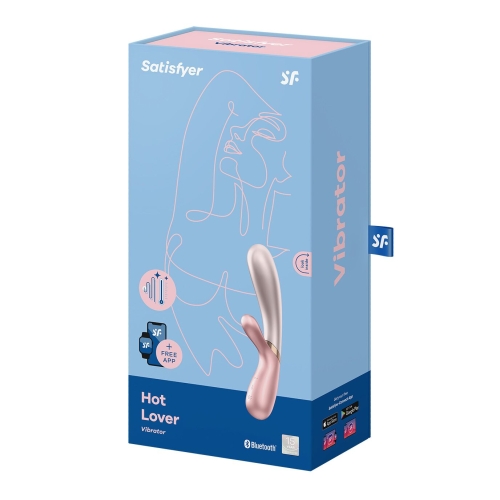 Вибратор-кролик с подогревом розовый Satisfyer Hot Lover - 6