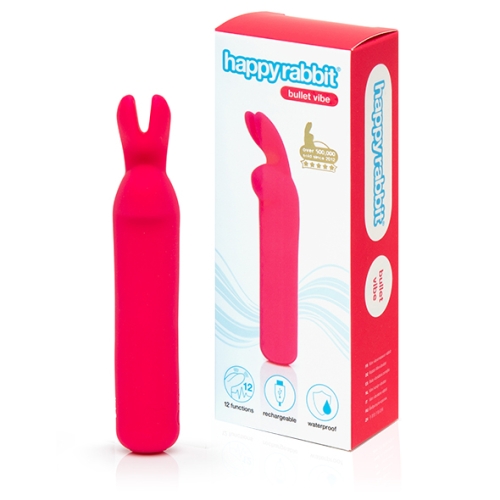 Мини вибратор для стимуляции клитора розового цвета Fifty shades of grey Happy Rabbit Rechargeable Bullet Pink - 4