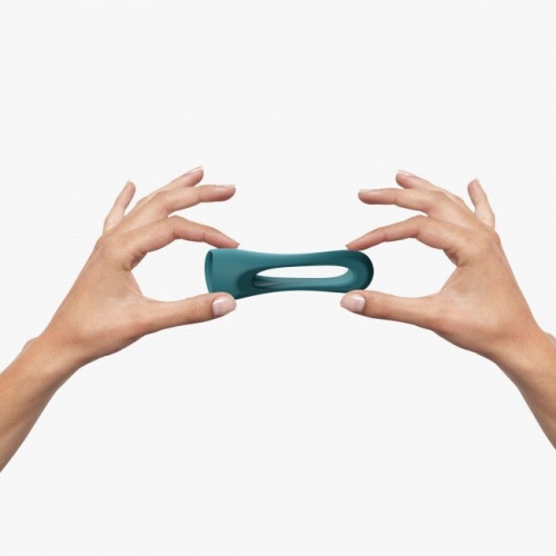 Ерекційне кільце подвійне для пеніса і яєць зелене Love To Love FLUX RING - 3