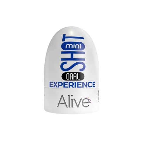 Карманный мастурбатор ротик бежевый Alive Mini Shot Oral Experience - 4