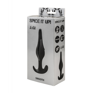 Анальный плаг черный Spice it up Smooth