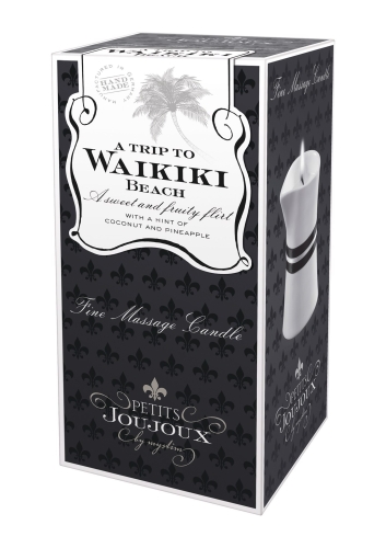 Масажна свічка Подорож на пляж Ваїкікі Petits Joujoux Mystim 120 грам - 3