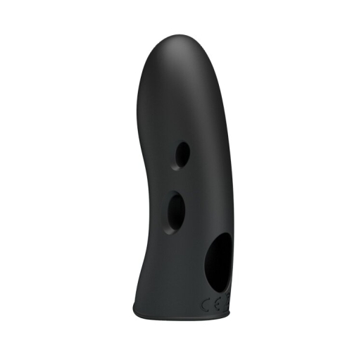 Клиторальный стимулятор с электростимуляцией на палец черный Pretty Love MARICO Fingering Electric Vibrator - 4