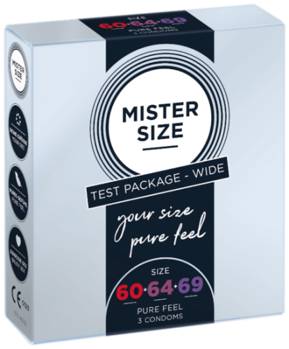 Презервативи (тестер) Mister Size 60, 64, 69 мм 3 штуки - 1