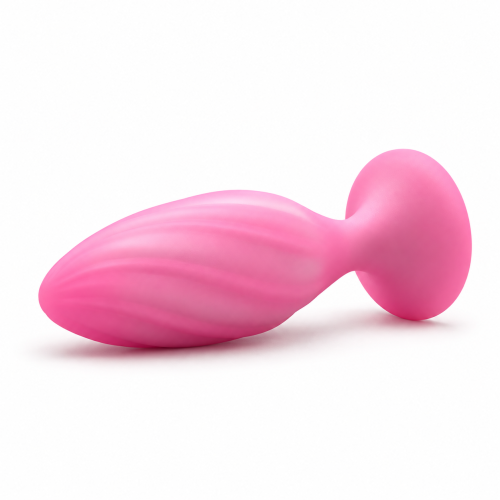 Смарт анальная вибропробка розовая UNIVIBE Marshmallow Bloom - 3