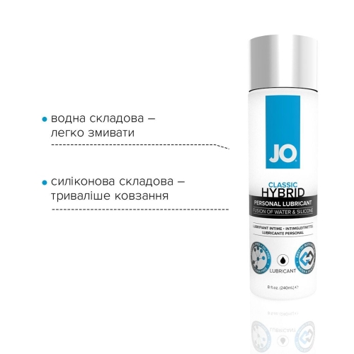 Лубрикант на комбинированной основе System JO CLASSIC HYBRID (240 мл) (Систем Джо) - 3