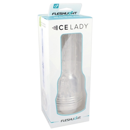 Мастурбатор в колбе вагина из киберкожи прозрачного цвета Fleshlight Ice Lady - 10