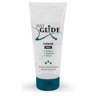 Веганская анальная смазка на силиконовой основе Just Glide Premium Anal 200 мл