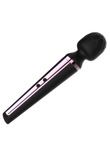 Вибромассажер Ванд в форме микрофона черного цвета Boss series Massager Genius - 5