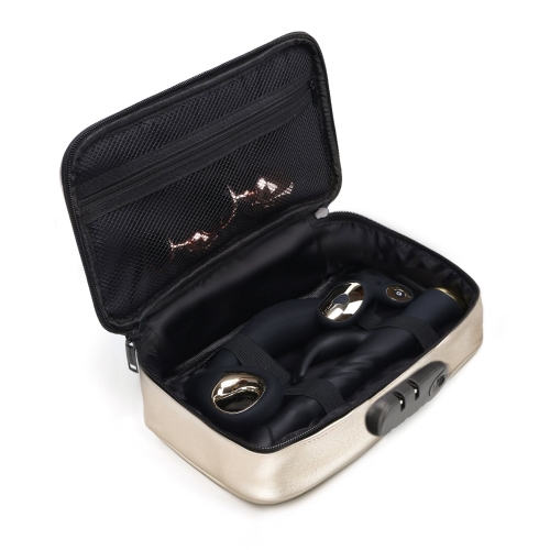 Кейс для игрушек золотистого цвета Dorcel Discreet box - 3