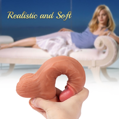 Фаллоимитатор 13,5 см/3,5 см суперреалистик с яичками на присоске Diego Realistic dildo из Винила - 5