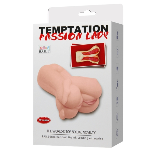 Мастурбатор вагина двойная телесного цвета Lybaile BAILE Temptation Passion Lady - 10