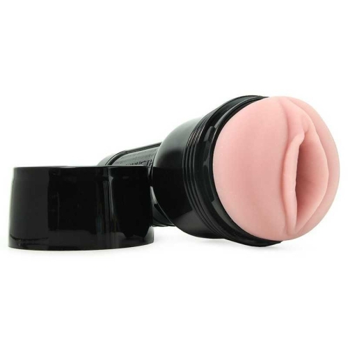Мастурбатор в колбе вагина из киберкожи телесного цвета Fleshlight - 1